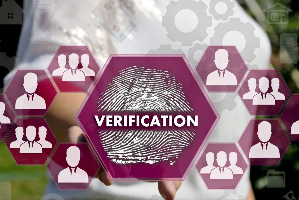 icons with the word verification